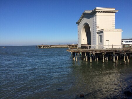 San Francisco pier, Feb 2020